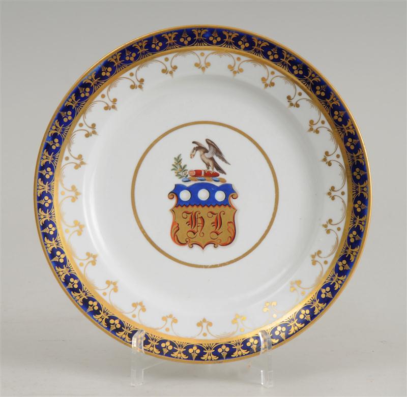 CHAMBERLAINS WORCESTER PORCELAIN ARMORIAL