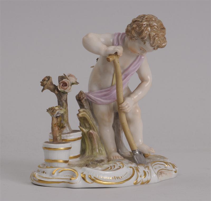 MEISSEN PORCELAIN GROUP: THE GARDENER