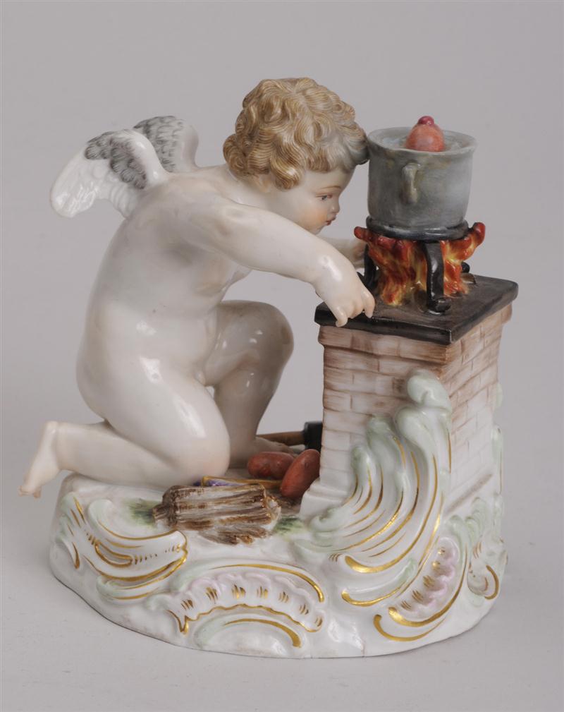 MEISSEN PORCELAIN GROUP CUPID 140eba