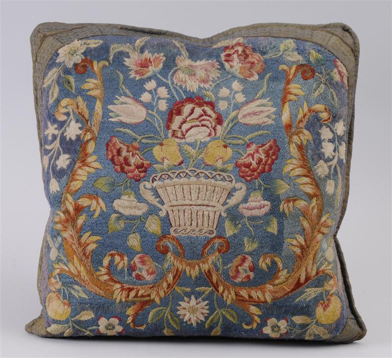 FLEMISH NEEDLEWORK PILLOW Worked with