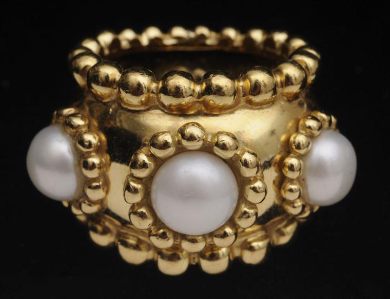 18 K GOLD AND MAB PEARL 1410be