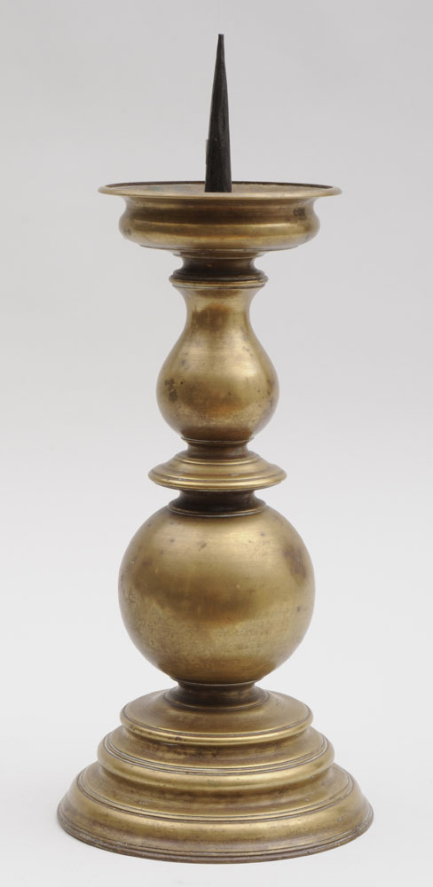 CONTINENTAL BAROQUE BRASS PRICKET