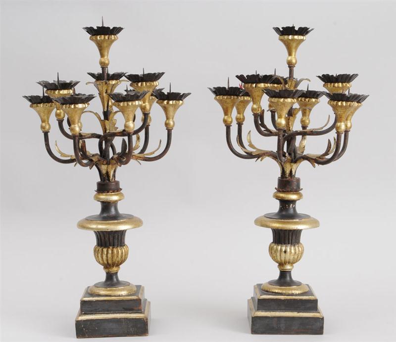 PAIR OF ITALIAN BAROQUE STYLE GRAINED 1410fa