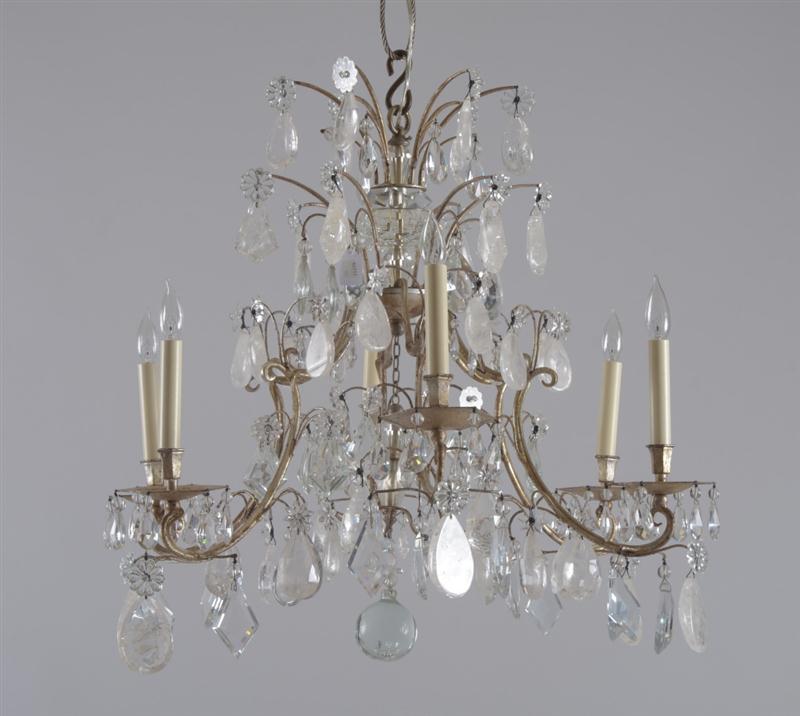 LOUIS XV STYLE SILVERED-METAL AND
