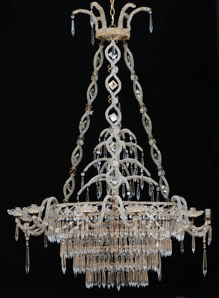 SWEDISH NEOCLASSICAL STYLE BEADED