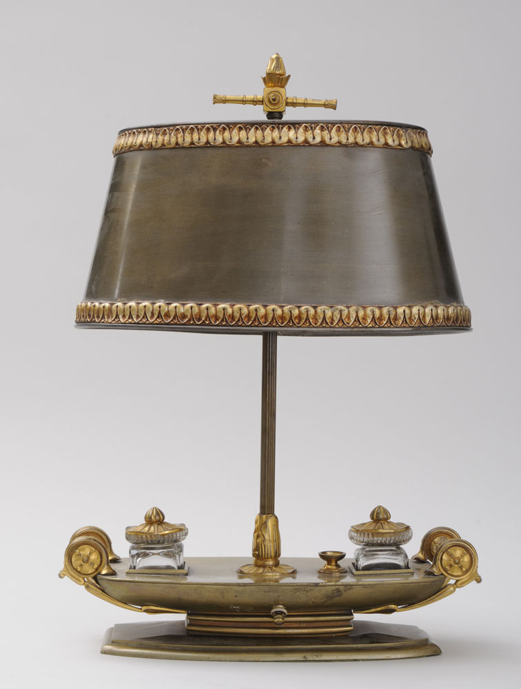 CHARLES X STYLE BRASS AND GILT-METAL