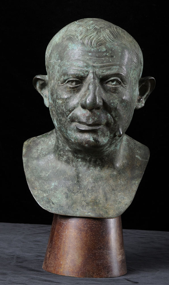 BRONZE COPY OF A BUST OF CAECILIUS 141144