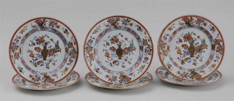 SET OF SIX CHINESE EXPORT PORCELAIN