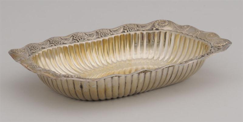 WHITING SILVER BREAD TRAY The waved