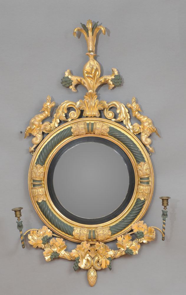 REGENCY PAINTED AND PARCEL GILT 141217