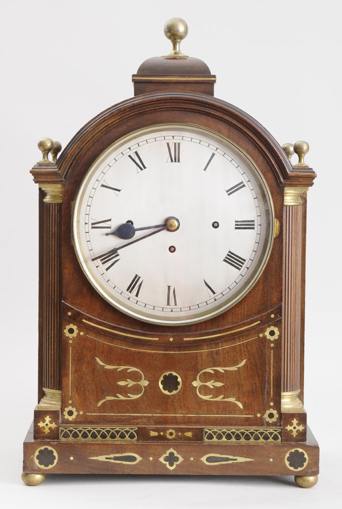 REGENCY STYLE BRASS-INLAID MAHOGANY