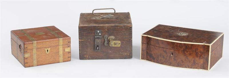 THREE ENGLISH BOXES Comprising