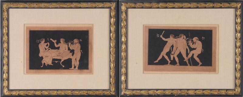 PAIR OF GREEK CLASSICAL PRINTS 14124f