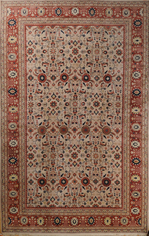 INDIAN CARPET OF PERSIAN DESIGN 1412cf