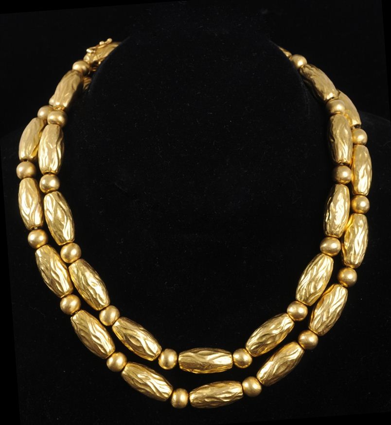 ILIAS LALAOUNIS GOLD BEAD NECKLACE