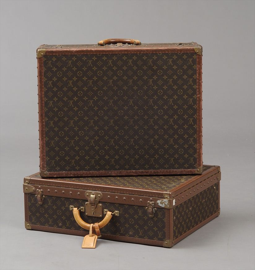 TWO LOUIS VUITTON SUITCASES Largest