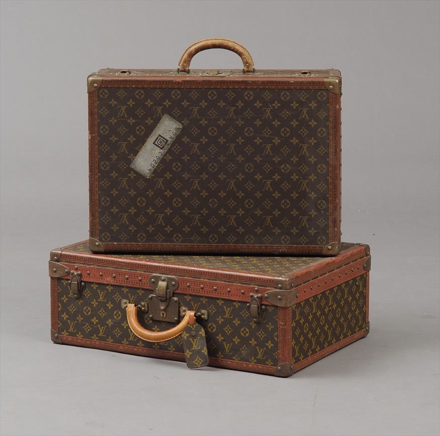 TWO LOUIS VUITTON SUITCASES Largest