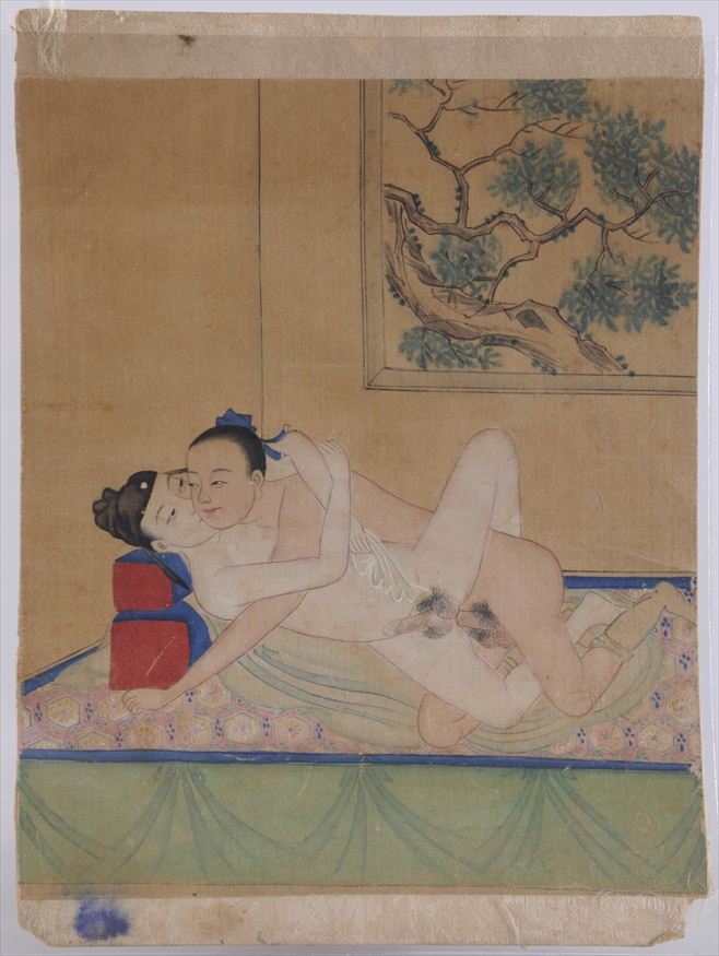 CHINESE SCHOOL 19TH C COUPLE 1416a6