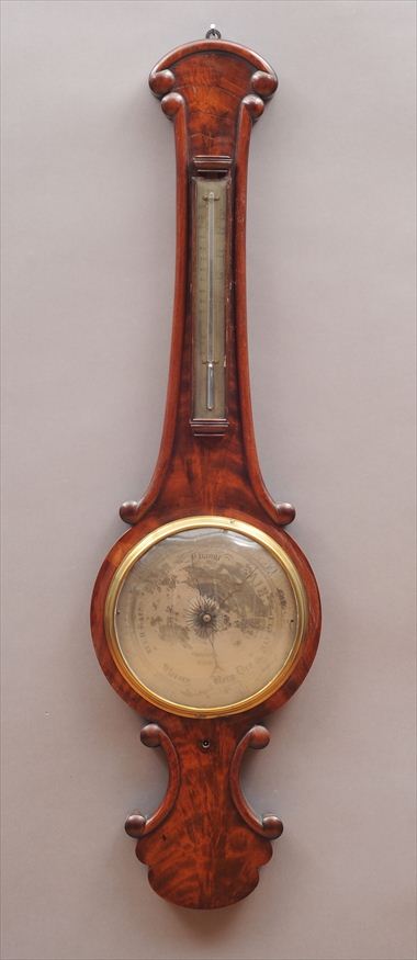 VICTORIAN MAHOGANY BAROMETER 38