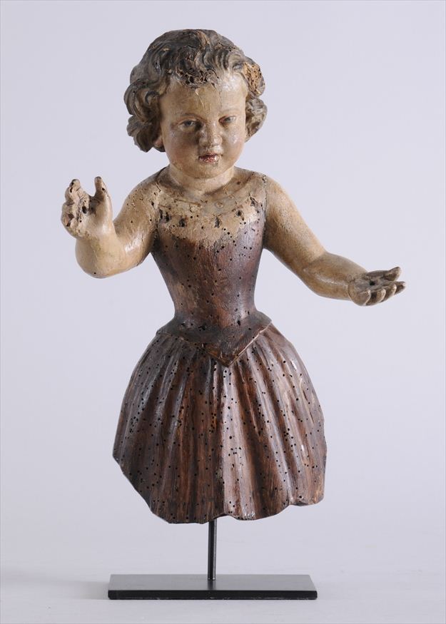 GERMAN BAROQUE CARVED AND PAINTED 1416d5