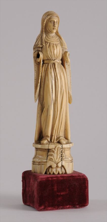 GERMAN CARVED IVORY FIGURE OF THE