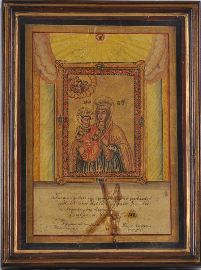 GREEK ICON OF THE HODIGITRIA MOTHER 141738