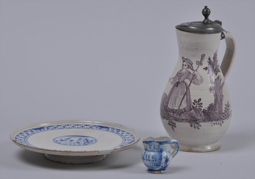 THREE CONTINENTAL FAIENCE WARES 141765