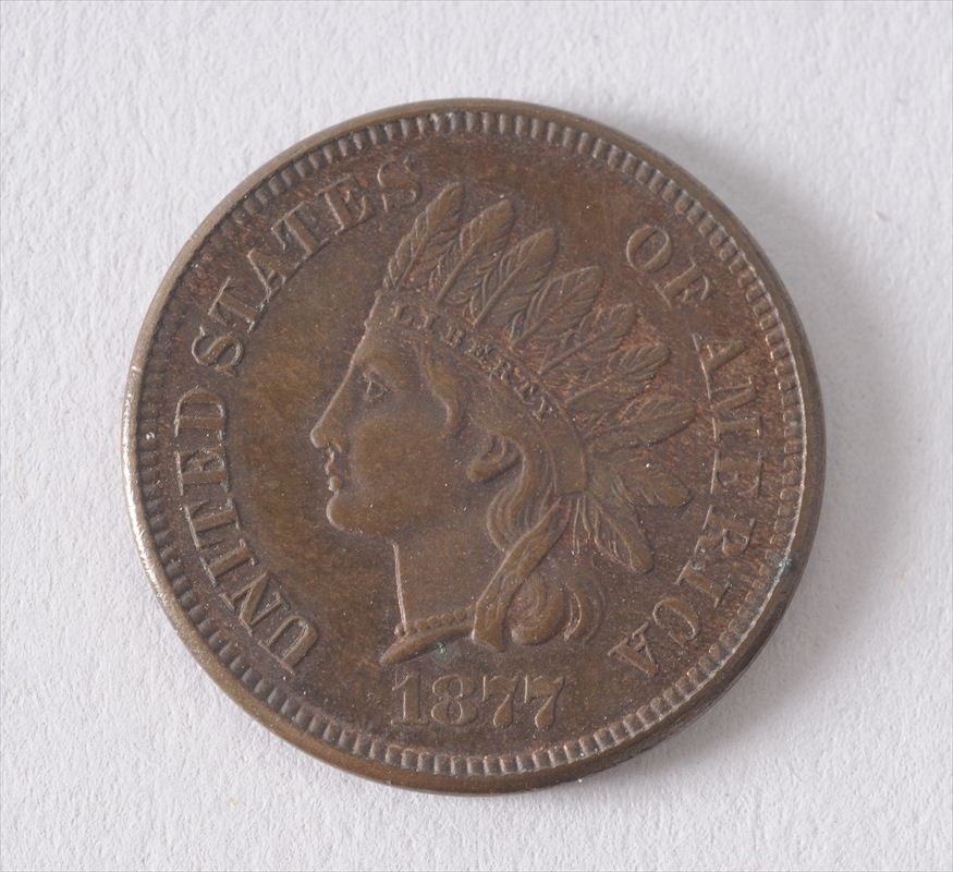 INDIAN HEAD CENT 1877 Brilliant 14179f