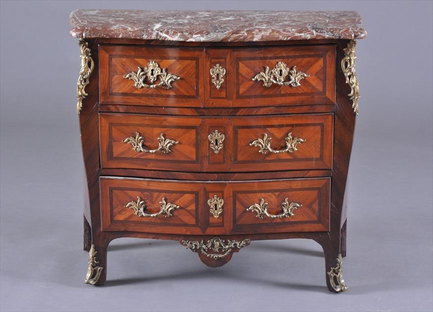 LOUIS XV GILT METAL MOUNTED PURPLEWOOD 1417ae