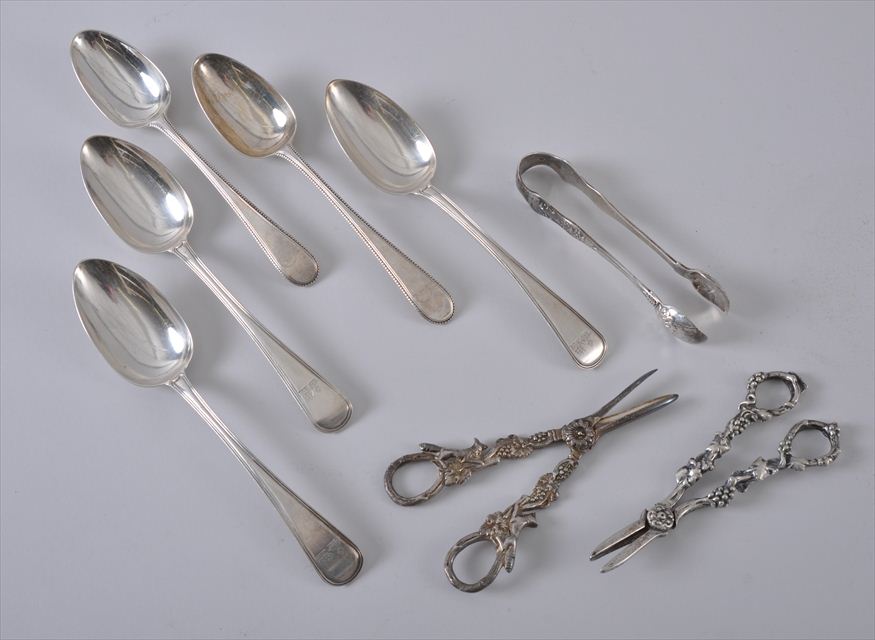 ASSORTED ENGLISH SILVER AND SILVERPLATE 1417c5