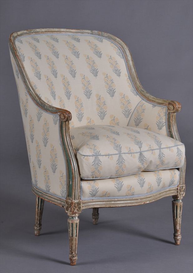 LOUIS XVI CARVED AND PAINTED BERG RE 1417d7