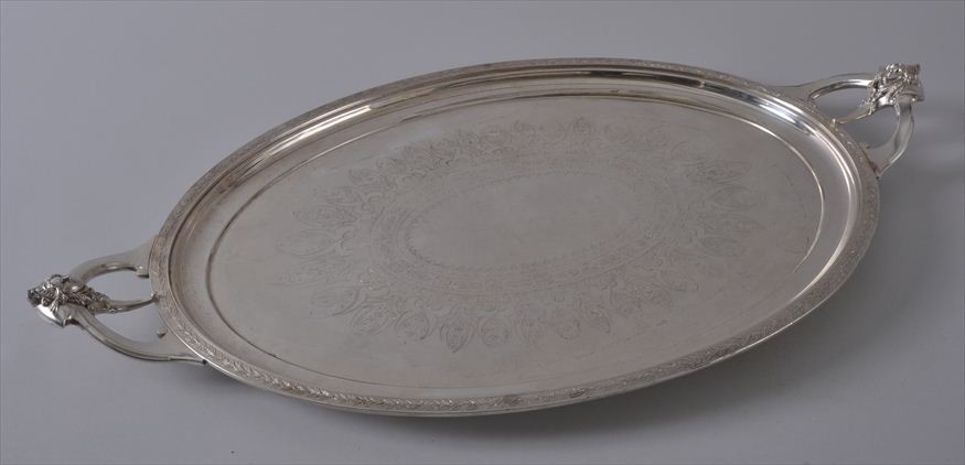 GORHAM SILVER SOLDERED OVAL TWO-HANDLED