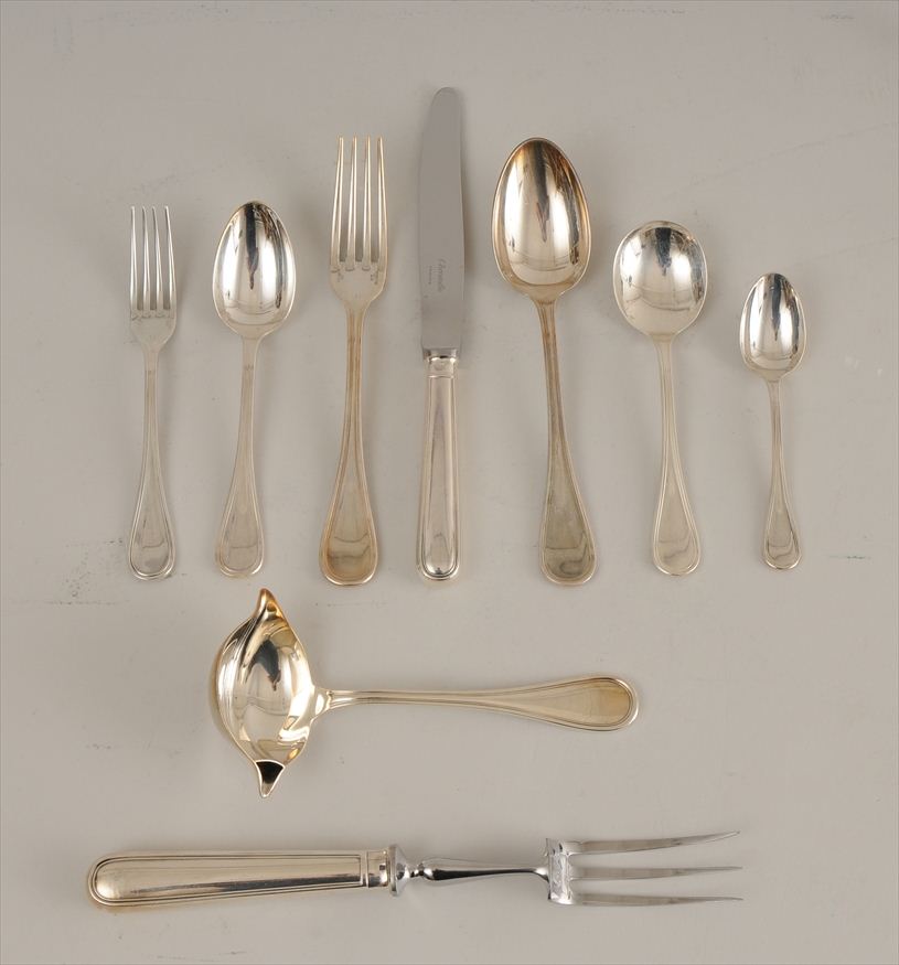 CHRISTOFLE SILVER PLATED PART DINNER 14182a