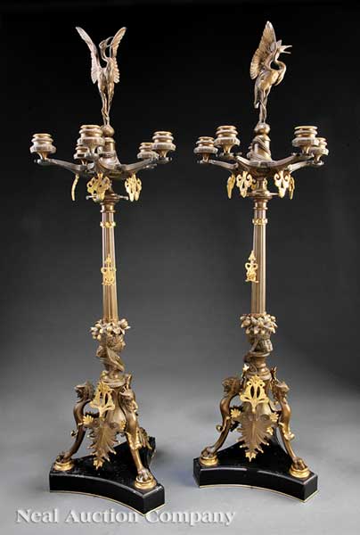 A Pair of French Gilt and Patinated 1418b2