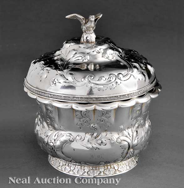 A New Orleans Coin Silver Wastebowl 1418e0