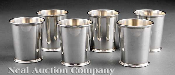 A Set of Six American Sterling Silver