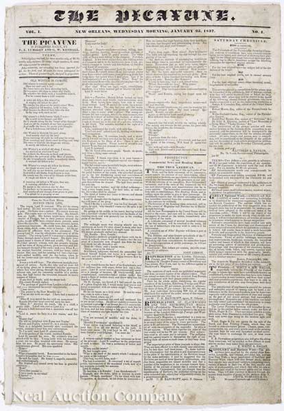 The First Issue of The Picayune