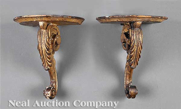 A Pair of American Federal Giltwood