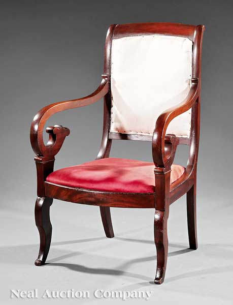 An American Classical Carved Mahogany 141958