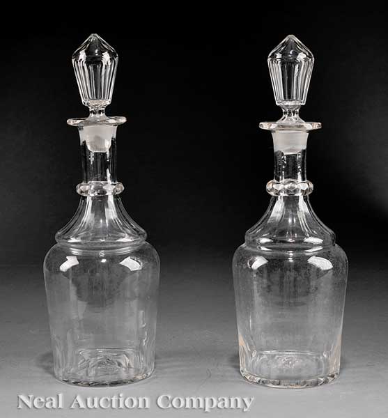 A Good Pair of American Blown Glass 14199c