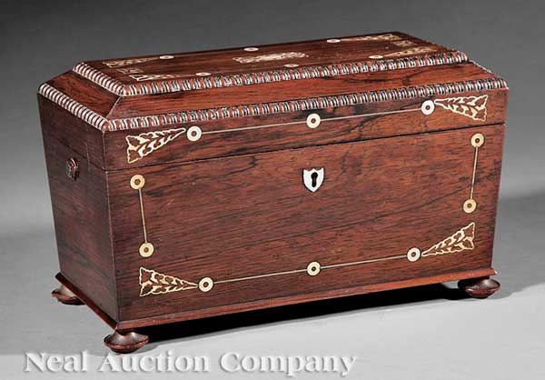 A Regency Rosewood and Mother of Pearl 14199d