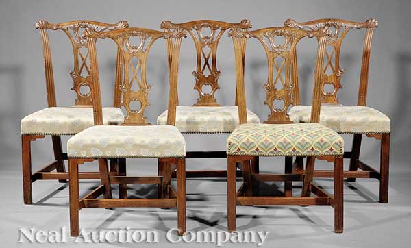A Suite of Five Irish Carved Mahogany 1419a6