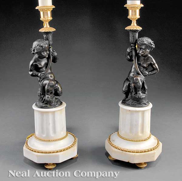 A Pair of Napoleon III Patinated 1419b0