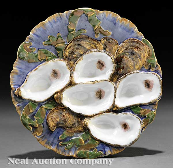 A Limoges Porcelain Oyster Plate