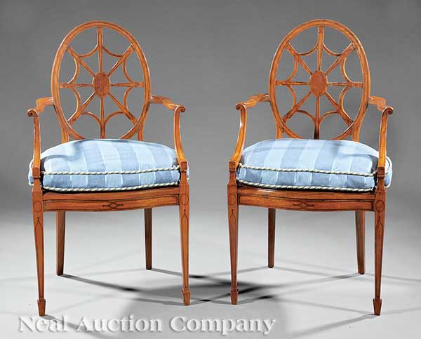 A Pair of Hepplewhite Satinwood 1419bd