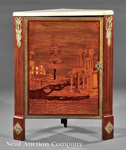 A Continental Marquetry and Gilt 1419be