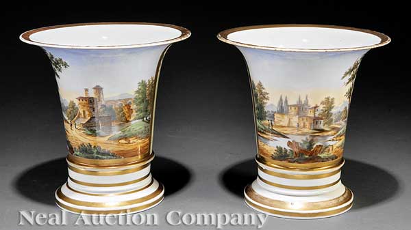 A Pair of Paris Porcelain Spill 1419c1