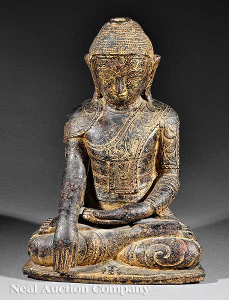 A Burmese Gilt Lacquer Papier M ch  141a80