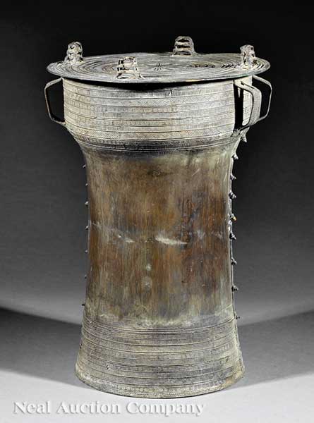 A Southeast Asian Bronze Rain Drum