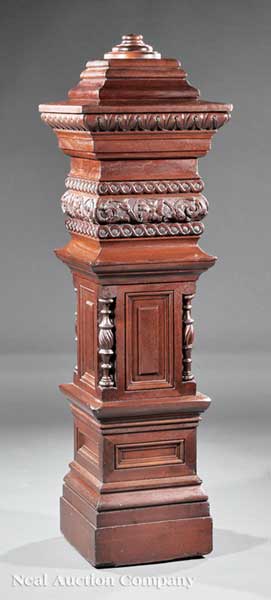 An American Aesthetic Carved Mahogany